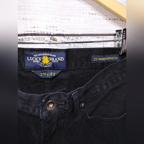 Lucky Brand 221 Straight Jean‎ in Black size 29 x 32 Mens Casual Denim - Picture 2 of 4